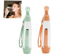 Pack de 2 Vaporisateurs Deau Manuels - Brumisateurs Eau Rechargeables, Vaporiser Portable en Plastique Vaporiser L'eau Idéal Rafraîchir Visage et Corps (Orange+Vert)