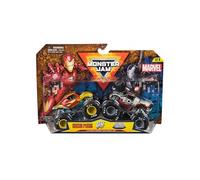 Pack de 2 véhicules Monster Jam Marvel Die Cast Modèle aléatoire