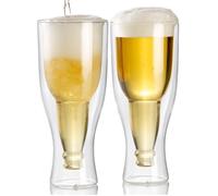 2 verres à bière à double paroi - 20 cl [Infactory]