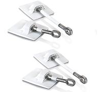 Pack de 2 Verrous Porte de Réfrigérateur sans Cadenas - Verrou Frigo Blanc
