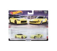 Pack de 2 voitures de la marque Hot Wheels, Nissan Z Proto et Nissan Fairlady Z