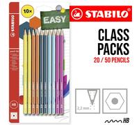 [B-53872-10] Stabilo Pack 10 crayons graphite pencil 160 HB - 5 coloris assortis