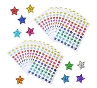 Pack De 20 Autocollants Étoiles, Autocollants À Paillettes, Autocollants Étoiles Enfants, Autocollants Récompenses Enfants, Autocollants Étoiles Colorés, Autocollants Décoratifs