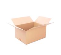 Pack de 20 boîtes en carton renforcé avec dimensions 40x30x20 cm et simple cannelure - Fabriquées en l´UE avec du carton recyclé, résistantes aux envois, au stockage et aux déménagements