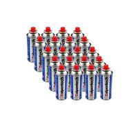 ALPENTECH - Pack de 20 Cartouches Gaz Butane 250 g - Clipsables Anti-Fuite (TUV/UN2037) - Usages : Réchaud, Camping, Chalumeau, Lanterne et Désherbage.