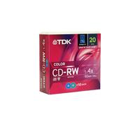 Pack de 20 CD-RW80 r inscriptibles TDK