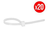 Pack de 20 colliers de serrage - 3,5 x 280 mm - transparent LEGRAND