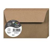 Pack de 20 envelopes Pollen 90 x 140 mm Kraft Marron G