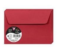 Pack de 20 enveloppes Pollen C6 114 x 162 mm Rouge groseille Rouge groseille G