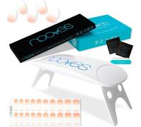 Pack De 20 Feuilles De Gel Pour Ongles Couleur Nude + Lampe De Séchage Uv / Led,Ongles En Gel Semi-Durcis Premium,Gel Nail Stickers,Autocollants En Gel,Avec 1 Lime À Ongles