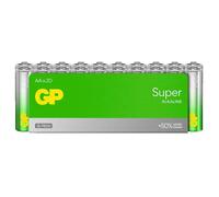 Pack de 20 Piles AA/LR6 alcaline GP super (LR6 / AA / R6 / MN1500 / Mignon / AM3 / E91 / Stilo)