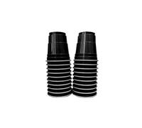 Pack de 20 Shot Noirs Réutilisables | Shots Américains 4cl Noirs | Beer Pong | Shooters Qualité Premium | Gobelets en Plastique Réutilisables | Lavables Lave-Vaisselle | OriginalCup®
