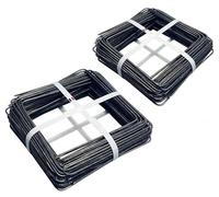 Pack de 200 Agrafes Métal 20x20cm Toile de Paillage Acier Cranté Pointes Biseautées 4mm Diamètre Fabrication Française Piquets Largeur 20cm Geotextile Lot Agraphes
