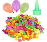 Pack de 200 ballons à eau - Comprend un remplissage d'eau - Jouets d'été en plein air pour enfants