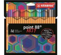 STABILO point 88 ARTY stylo fin Multicolore 24 pièce(s)