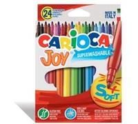 Carioca Marqueurs Joy – Encre super lavable, pointe fine 2,8 mm – Pack 24 couleurs