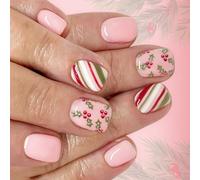 Pack de 24 transferts Deer Ice Unguis en polystyrène, sabots artificiels portables, accessoires de fête de Noël, sabots de vacances non mortels