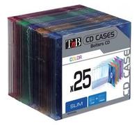 Pack de 25 boîtiers CD Slim T'nB Crystal ColorX Transparent G