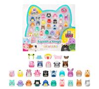 Pack de 25 Mini-Squish Squish-a-longs (Vague 5, Style 1) Comprend Bela Ciao Le Sandwich aux boulettes de Viande, Ferraz Le Caracal Orange, Salami Le Dragon Rouge, et Un Mini-Squish mystère!
