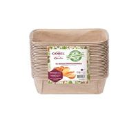 Pack de 25 moules cake en papier médium 19 cm x 5 x 5 cm Gobel