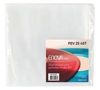 Pack de 25 pochettes Enova Hifi PEV 25 45T pour disques vinyle 45 tours Transparent Vinyle