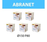 Pack de 250 disques abrasif Abranet Ø 150 mm P80 MIRKA