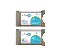 Pack de 2x MODULES PCMCIA FRANSAT CI+ Dernière Version 1.3 Carte PC6 Récepteur TV