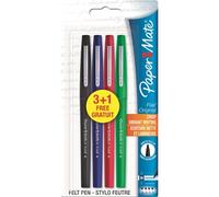 Pack de 3+1 stylos feutres d'écriture en nylon Paper Mate Flair Original