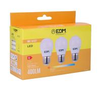 Pack de 3 ampoules LED EDM 98201 G 35 W 5 W 50 W E27 3200 Lm Ø 4,5 x 8 cm [32