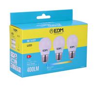 Pack de 3 ampoules LED EDM 98203 G 35 W 5 W 50 W E27 400 lm Ø 4,5 x 8 cm [640