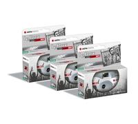 AgfaPhoto Pack 3 x 601026 - Appareil Photo Jetable LeBox Black&White, 27 Photos, Objectif Optique 31 mm - Gris