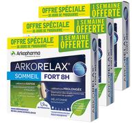 Pack de 3 Arkopharma Arkorelax Sommeil Fort 8H XL 30 Comprimés