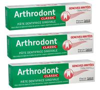 Pack De 3 Arthrodont Classic Pâte Dentifrice Gingivale Gencives Irritées Tube 75ml