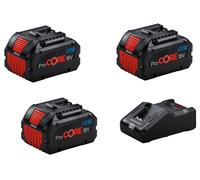 Pack de 3 batteries ProCORE 18V 8Ah + chargeur GAL18V-160 - BOSCH - 0615A5004Y