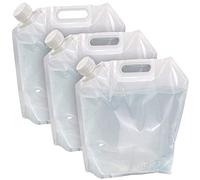 Pack de 3 bidons à Eau Pliables 5 L avec poignée de Transport, sans bisphénol A [Semptec]