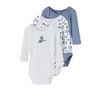 Pack de 3 Body manches longues bÃ©bÃ© Name it Dino Bleu 2 mois