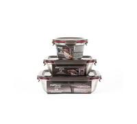 WK WARMCOOK Cuitisan - Pack de 3 boites alimentaires en inox compatible au micro-ondes - 410, 580 et 1100ml