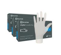 Pack de 3 Boites de 100 GANTS VINYLE NON POUDRE Transparent Pour Tâches Domestique Taille XL MERCATOR MP3BGVNPTDXL