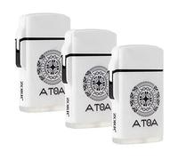 Pack de 3 Briquets Tempête Torche Patutiki Blanc