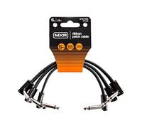 Jim Dunlop MXR Câble patch ruban Slim Jack 15 cm angle droit 1/4 pouce noir – Lot de 3 3PDCPR06