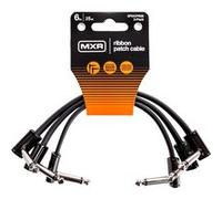 Jim Dunlop MXR Câble patch ruban Slim Jack 15 cm angle droit 1/4 pouce noir – Lot de 3 3PDCPR06