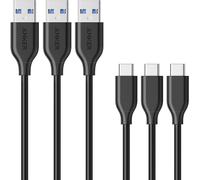 [Pack de 3] Câbles USB C vers USB 3.0 [90 cm] PowerLine avec Résistance 56k ohms pour Appareils USB Type C (Samsung Galaxy S9/8/8,nouveau MacBook,Sony XZ,LG V20/G5/6,Google Pixel¿)