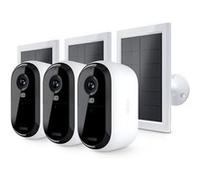 Arlo Caméra de sécurité Essential 2K – Pack 3 caméras avec panneaux solaires