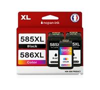 Pack de 3 Cartouches compatible pour Canon PG585XL CL586XL 3 X PLUS D'ENCRE Noir & Couleur
