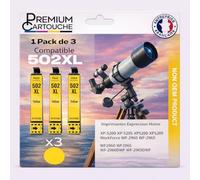 Pack de 3 Cartouches Compatible pour Epson 502XL Jaune