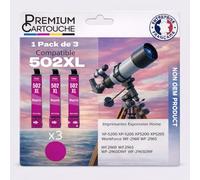 Pack de 3 Cartouches Compatible pour Epson 502XL Magenta