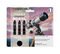 Pack de 3 Cartouches compatible pour Epson 502XL Noir
