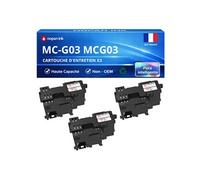 Pack de 3 Cartouches d'entretien compatible pour Canon MC-G03 5794C001 Noir