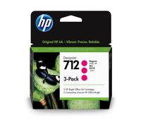 HP Cartouches d'encre DesignJet 712 – Magenta 29 ml – Pack de 3