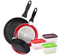 Pack de 3 casseroles san ignacio Ø16cm Ø20cm Ø24cm + Set de plastique hermétique 3pc